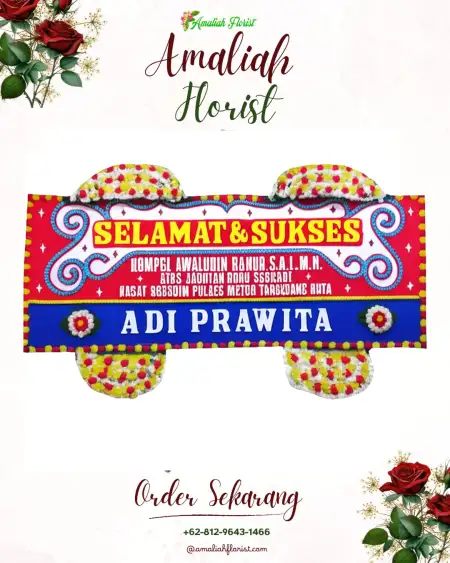 Papan Bunga Ucapan Selamat Cawang